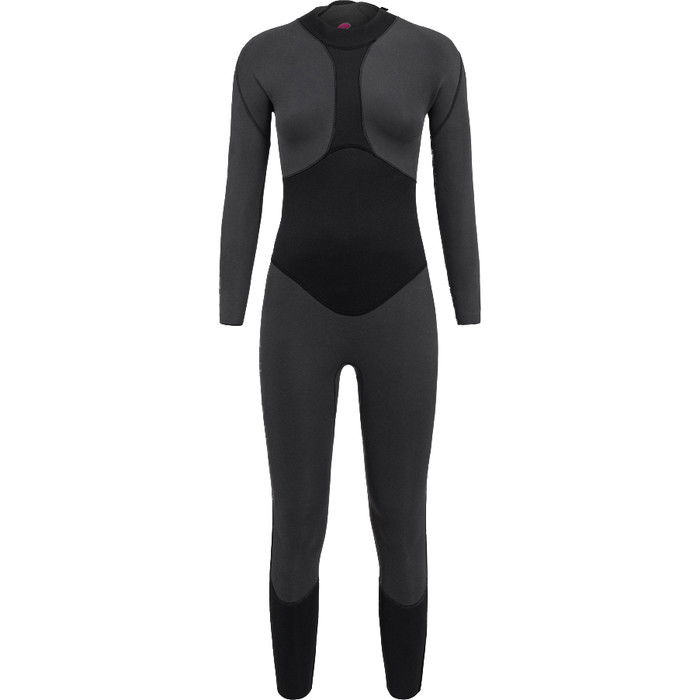 2024 Orca Womens Vitalis Breast Stroke Back Zip Open Water Swim Wetsuit NN6B4801 - Black